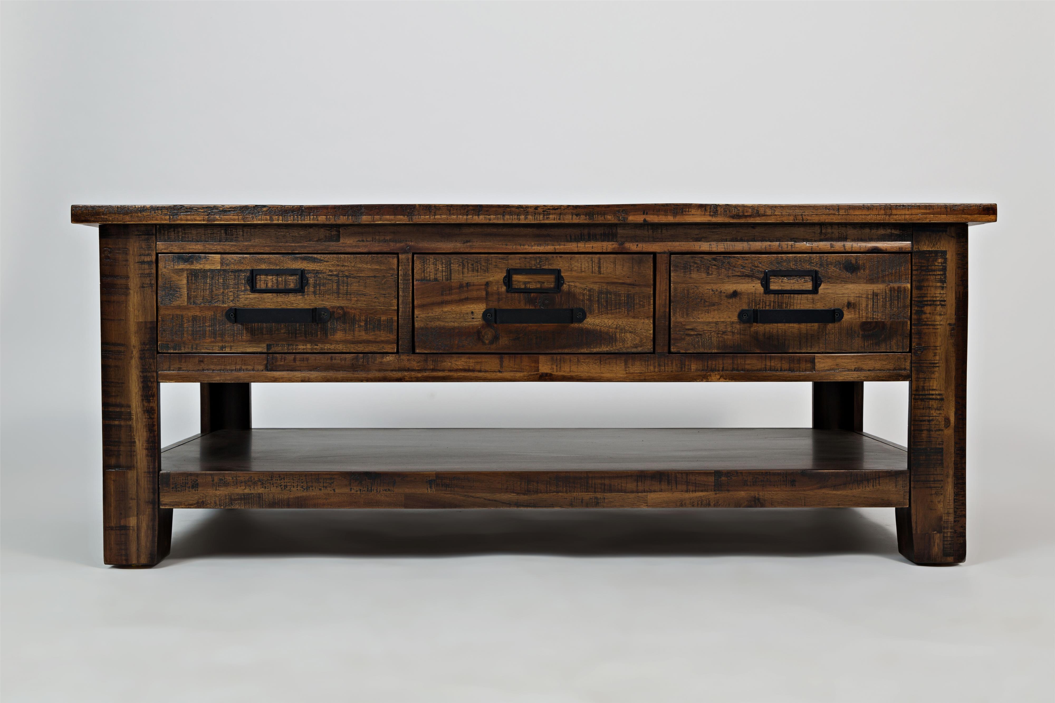 Jofran Cannon Valley 15101 Three Drawer Cocktail Table Home